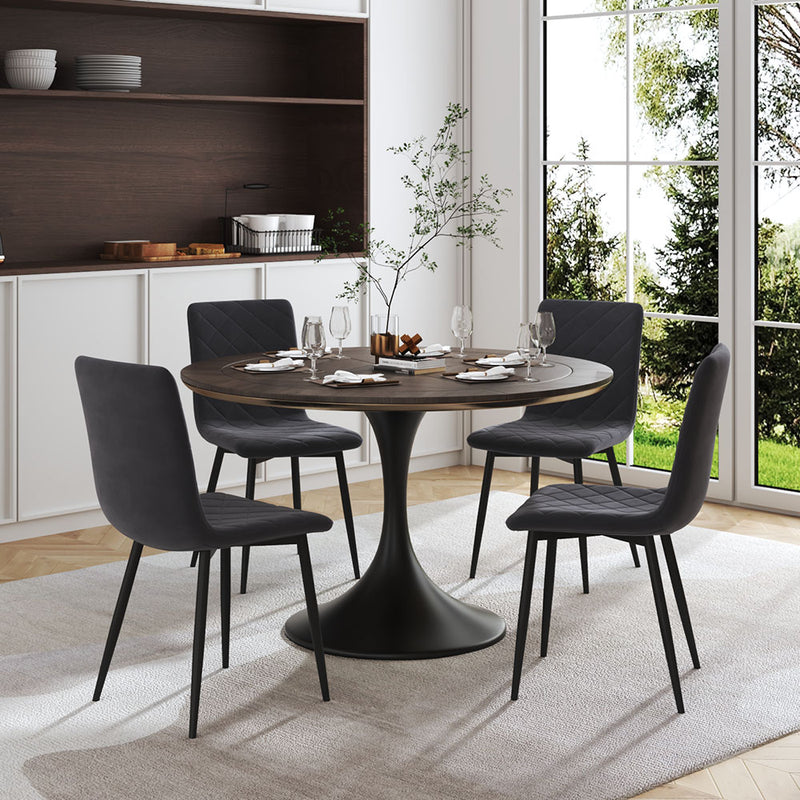 Livingandhome Set of 4 Modern Urban Style Armless Dining Chairs