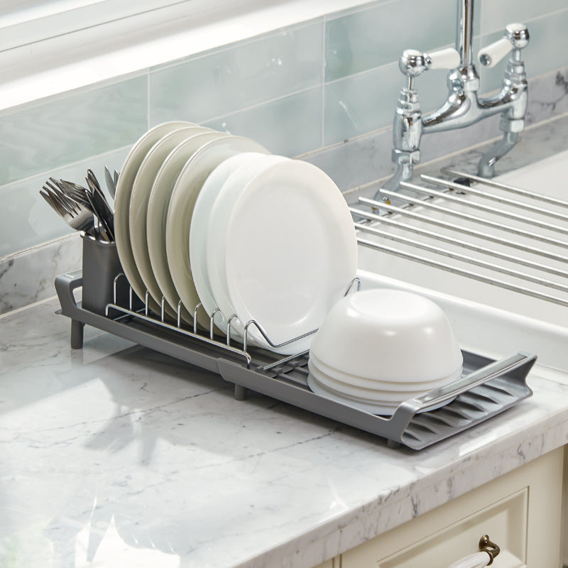 Lifeideas Compact Kitchen Utensil and Plate Rack