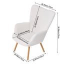 Livingandhome Modern Sherpa Fleece Leisure Chair