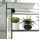 Outsunny 4 Tier Lean-to Mini Greenhouse With Reinforced PE Cover