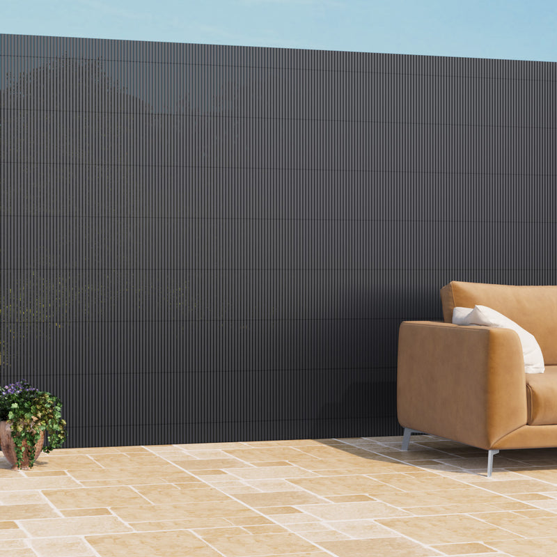 Livingandhome PVC Privacy Fence, Sun-blocked Screen Panels, Blindfold for Balcony