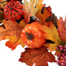 Lighted Maple Leaf Autumn Wreath