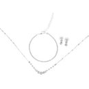Modishion 3-Piece Rhinestone Jewellery Set