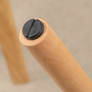 HOMCOM Bar stool Set of 2 Armless Button-Tufted Counter Height Bar Chairs with Wood Legs & Footrest, Grey