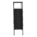 Livingandhome Rattan Storage Cabinet with Three Drawers