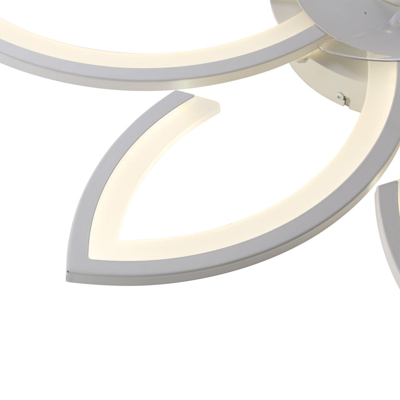 Cottonfy UK Stylish Flower Shape LED Ceiling Fan