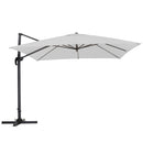 Garden Sanctuary Large Square Canopy Rotating Outdoor Cantilever Parasol