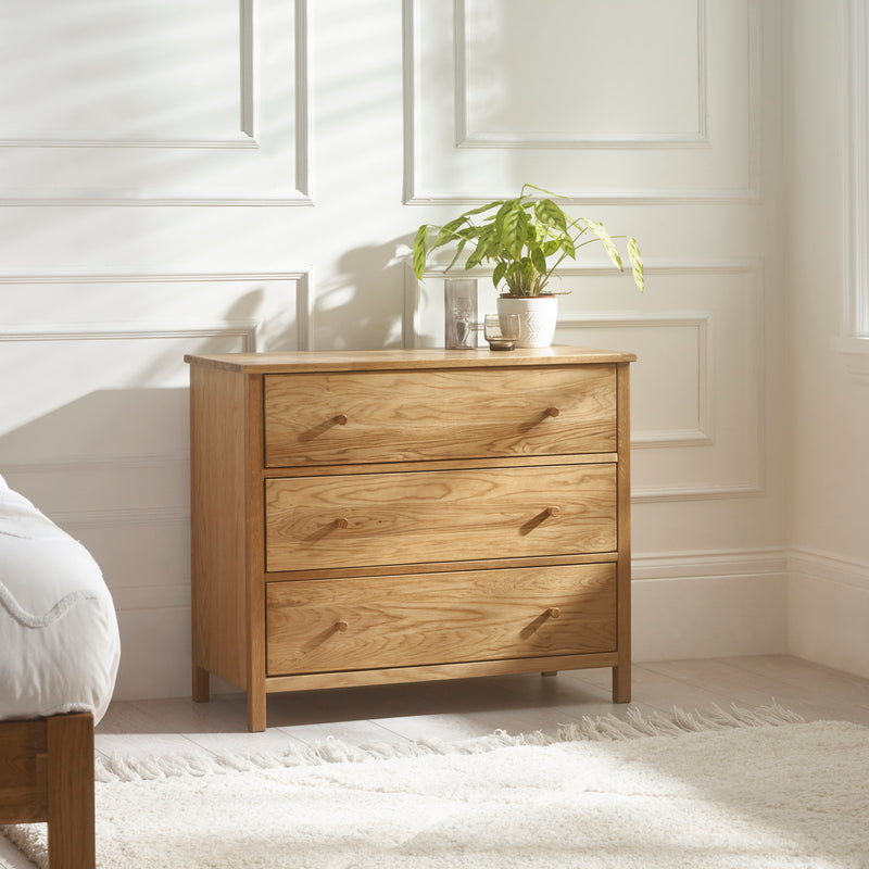 Coxmoor 3 Drawer Chest - Oak