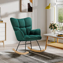 Livingandhome Modern Tufted Upholstered Rocking Chair