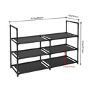 Lifeideas 3-Tier Large Open-Style Shoe Rack
