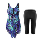 2 Piece Tankini Swimsuit with Double Shoulder Straps
