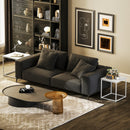 HOMCOM Nest of 2 Side Tables Set of Bedside Tables for Living Room White