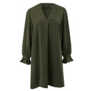 V-neck Long Sleeves Dress