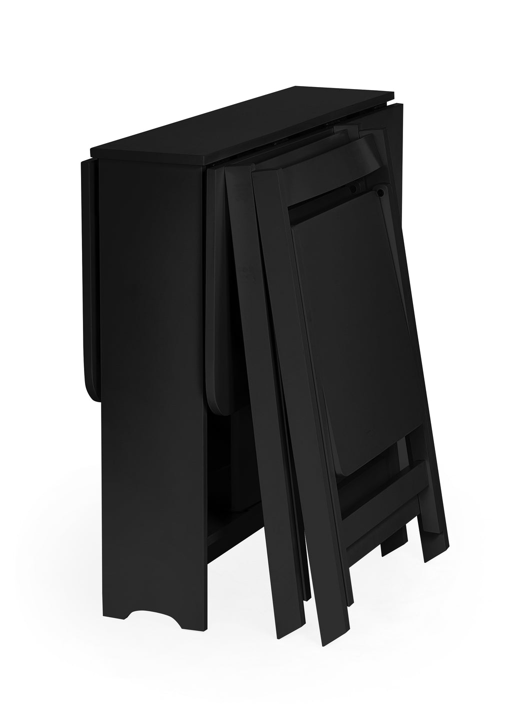 Loxley Small Gateleg Table With 2 Chairs - Black