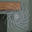 50cm Light Up Christmas Catherine Wheel With 96 Blue And White LEDs