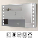 Modern Fog-Free LED Horizontal Bathroom Mirror