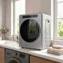 HOMCOM 5/3 Kg Portable Vented Tumble Dryer Machine With Timer, Silver Tone