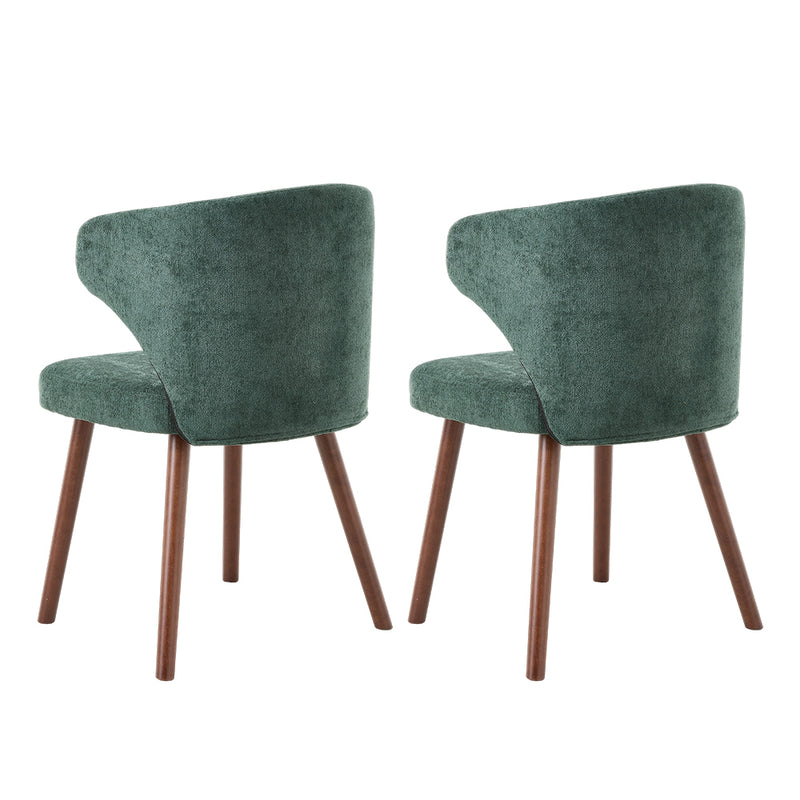 Livingandhome Set of 2 Upholstered Dining Chairs