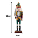 Lifeideas Wooden Nutcracker Soldier Figurine Christmas Ornament