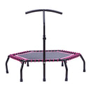 Lifeideas 48in Bungee Cords Hexagonal Trampoline with Adjustable T-Bar Handle