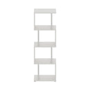 Livingandhome 5-Tier S-shaped Geometric Bookshelf Storage Rack with LED Lights