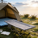 Portable Folding Camping Cot Camping bed with Headrest