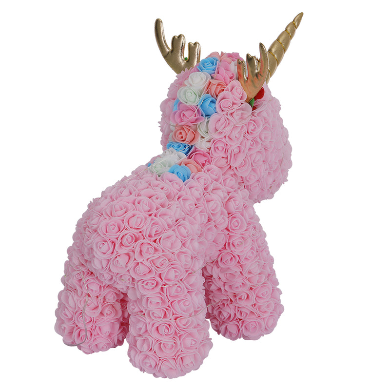 Lifeideas Artificial Rose Foam Unicorn Gift Box