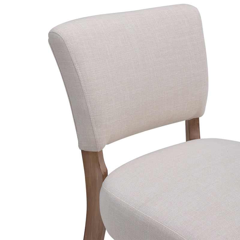 Livingandhome Set of 2 Linen Bar Stool Bar Height for Kitchen Island Cafe