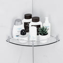 Lifeideas Tempered Glass Wall Shelf 1-Tier Set
