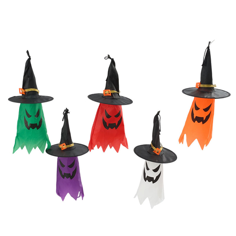 LED Ghost Witch Hat Set