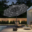 Livingandhome Outdoor Solar 24 LED Lights Patio With Crank For Patio Market