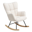 Cottonfy UK Tufted Upholstered Rocking Chair