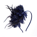 Feather Flower Fascinator Headband