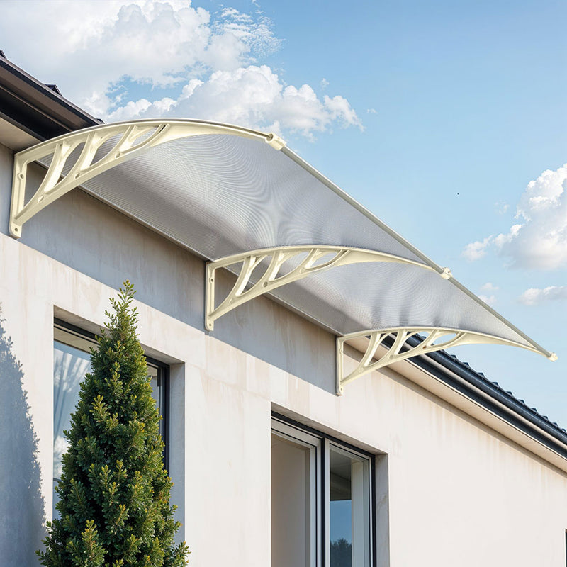 Garden Sanctuary Window Door Awning Canopy with Brackets