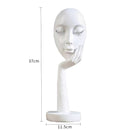 Lifeideas Abstract Resin Woman Face Statue Home Decoration