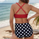 Women Two Piece V-Neckline Bikini Swimsuit