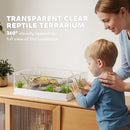 PawHut Reptile Terrarium, Vivarium Acrylic for Snake, Gecko