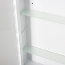 Livingandhome Wall Mount LED Mirror Cabinet with Demister Pad for Bathroom