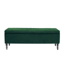 Livingandhome Velvet Upholstered Storage Bench