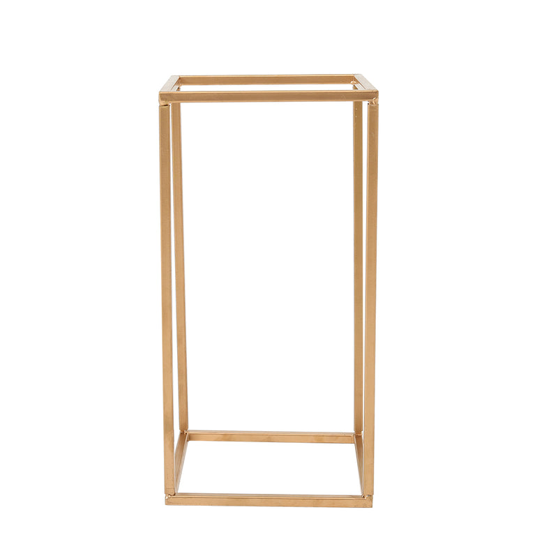 Lifeideas Metal Rectangular Flower Stand Pedestal for Wedding and Party Decor