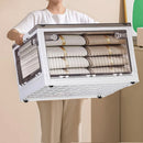 Lifeideas Transparent Folding Storage Box with Wheels