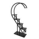 Breeins Arched Metal Plant Stand With Shelves