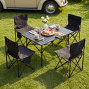 Portable Folding Camping Table With 4 Chairs