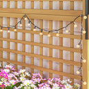 Outsunny Wood Planter with Trellis for Climbing Plants Planter Box Yellow