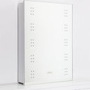 Livingandhome Wall Mount LED Mirror Cabinet with Demister Pad for Bathroom