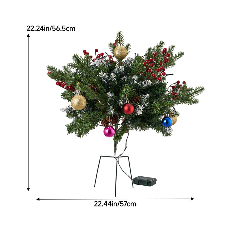 Lifeideas Artificial Christmas Tree with Decorations and LED Lights