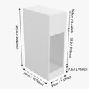 Livingandhome White Bedside Table with a Drawer