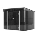 4*8FT/6*8FT Outdoor Galvanized Steel Storage Shed with Dual Doors