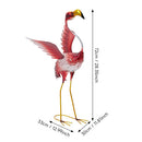 Breeins Metal Flamingo Garden Statue Decoration Ornament