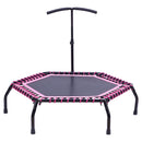 Lifeideas 48in Bungee Cords Hexagonal Trampoline with Adjustable T-Bar Handle